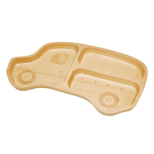 【11/25限定!抽選で最大100%ポイントバック】ヤマコー #79405 木製キッズトレイ くるま