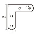 福井金属工芸 4947189629300 6293 ステンレス角金具37×11 100個
