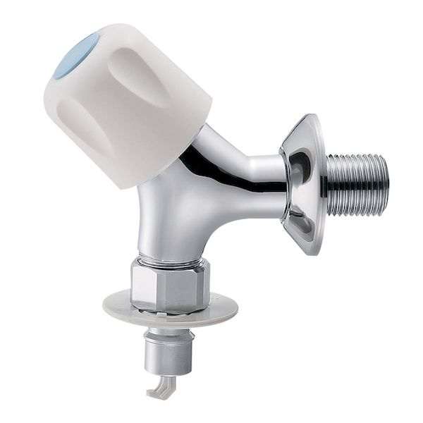 (LINEクーポン有)三栄水栓 SANEI JY1431CTV-1-13 洗濯機用送り座水栓 オートストッパー付き JY1431CTV113