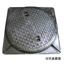 【個人宅配送不可】【個数:1個】法山本店 MK-6-500 直送 代引不可・他メーカー同梱不可 鋳鉄製マンホール 普及型・乗用車荷重 蓋・枠セット品 黒色 蓋寸...