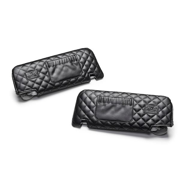 (LINEクーポン有)ギャルソン DAD KI014-03-01/PRΑ サンバイザーカバー タイプ キルティング ブラック／トヨタ／プリウスα／ZVW40／41／運転席ミラー有／助手席ミラー有 KI0140301/PRΑ