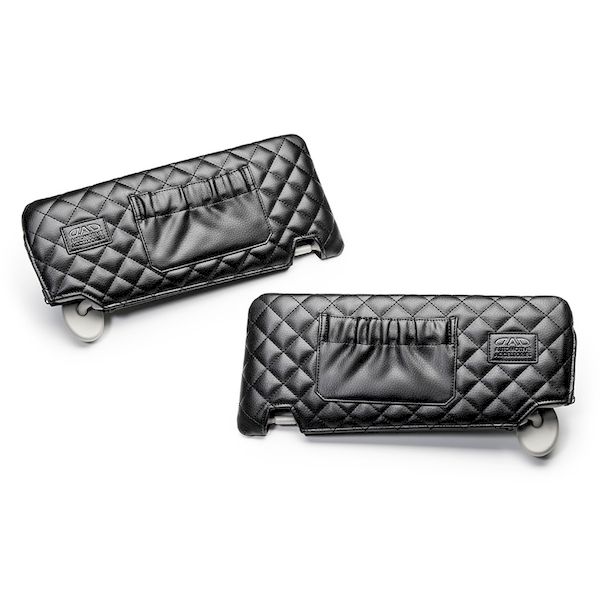 ギャルソン DAD KI055-03-01 サンバイザーカバー タイプ キルティング ブラック／レクサス／IS／GSE20／21／25／運転席ミラー有／助手席ミラー有 KI0550301