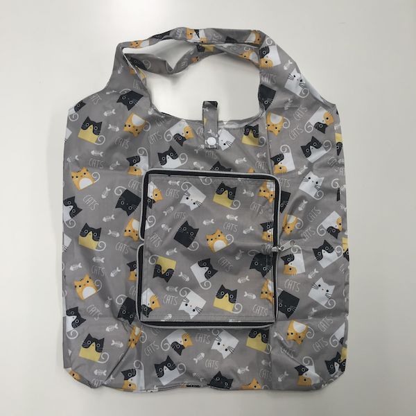 日本出版販売 #KO630040 KO630040 おサイフ型エコバッグネコ グレー