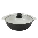 LIV PLUS ベストコ 4988562001948 ビストロ・カローレ セラミックIH卓上鍋 ガラス蓋付 26cm NQ−0054
