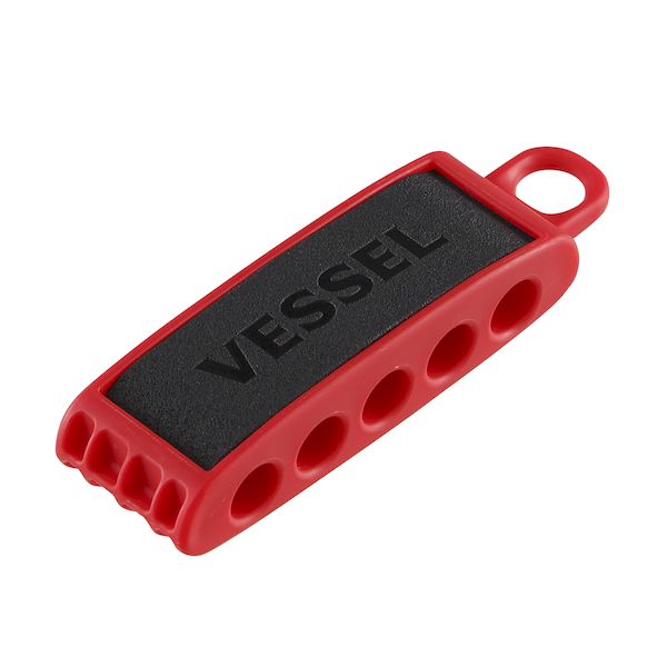【あす楽対応】「直送」ベッセル VESSEL BH05R ビットホルダー5本用 赤