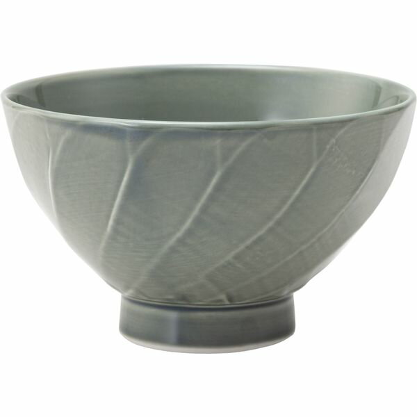 西海陶器 20276 【3個入】 彫刻紋〈藍墨〉茶碗 斜め彫