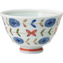 【個数：1個】西海陶器 20418 ブルーメ 軽量飯碗 赤・小