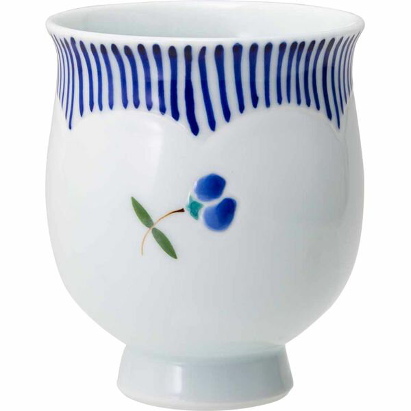 西海陶器 20430 【3個入】 風花 湯呑 青・大
