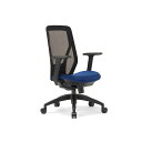 【個人宅配送不可】アイコ AICO MS-1355(FG3)DBU 直送 代引不可・他メーカー同梱不可 オフィスチェア M−1300シリーズ 可動肘タイプ 背:...