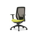 【個人宅配送不可】アイコ AICO MS-1355(FG3)YGN 直送 代引不可・他メーカー同梱不可 オフィスチェア M−1300シリーズ 可動肘タイプ 背:...