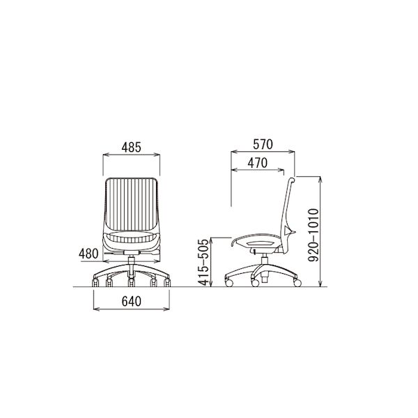 (LINEクーポン有)【個人宅配送不可】アイコ AICO MS-1645GR(M12)BK 直送 代引不可・他メーカー同梱不可 オフィスチェア MS-1600シリーズ 座メッシュ アルミ脚タイプ 背:メッシュ/BK、座:メッシュ/BK MS1645GR( [2]