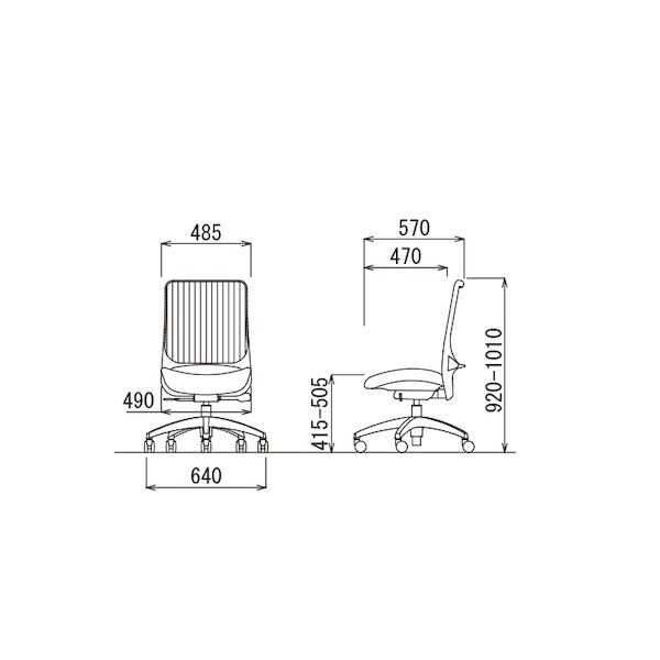 (LINEクーポン有)【個人宅配送不可】アイコ AICO MS-1685GR(F12)GR 直送 代引不可・他メーカー同梱不可 オフィスチェア MS-1600シリーズ 座クッション アルミ脚タイプ 背:メッシュ/GR、座:ウレタン/GR MS1685GR [2]