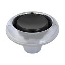 和気産業 4903757328617 PCクロームつまみ 32mm 黒 BH1173