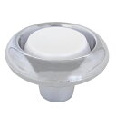 和気産業 4903757328624 PCクロームつまみ 32mm 白 BH1174