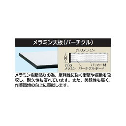 【個人宅配送不可】サカエ SAKAE CHM-1275TC 直送 代引不可・他メーカー同梱不可 中量用30tメラミン天板 CHM1275TC