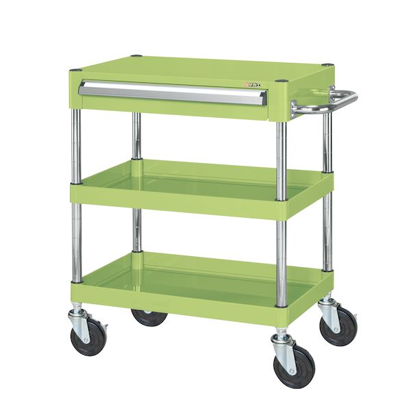 【個人宅配送不可】サカエ SAKAE CSP-7582A 直送 代引不可・他メーカー同梱不可 CSパールワゴン ゴム車..