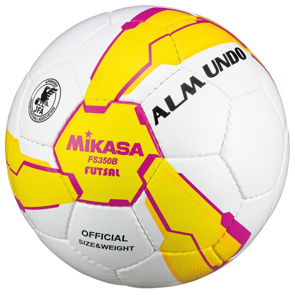 ミカサ MIKASA 4907225026982 FS350B－YP フットサル3号 ALMUNDO 検定球 イエロー／ピンク