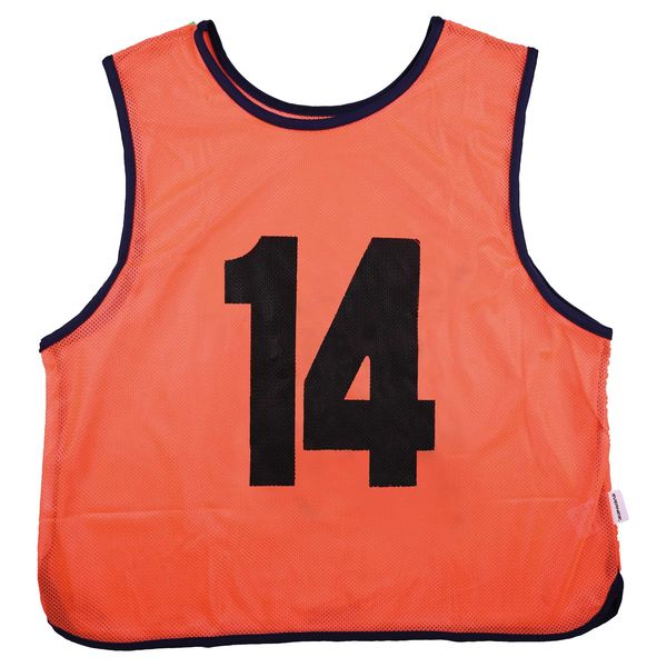 (LINEクーポン有)エバニュー EVERNEW 4934048628017 EKB405 メッシュビブス オレンジ 番号： 20 ？