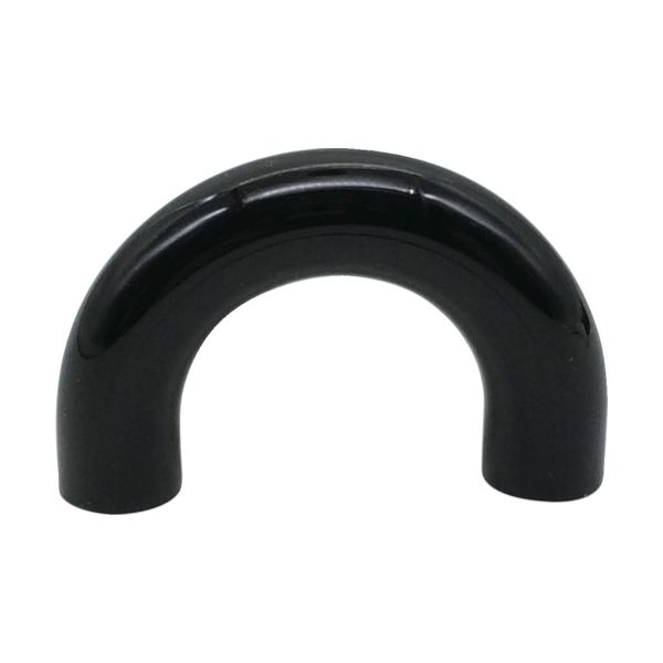 (LINEクーポン有)【即納在庫品】「直送」TRUSCO MAPS-35BK 丸棒取手 PS樹脂 黒 全長45mm 全高28mm ピッチ35mm 下穴深さ15 B1トラスタッピンねじ4×30 2本付 MAPS35BK