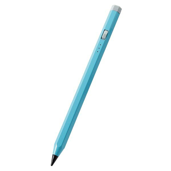 【商品説明】●鉛筆のような形で握りやすい、iPad用の充電式アクティブタッチペンです。●指にフィットしやすく、使い慣れた鉛筆のように握れる六角形のボディーです。●スライド式のスイッチで簡単にオン/オフができます。●タッチペン本体に名前が書けるスペースがあり、紛失を防ぎます。●タッチペン側面のマグネット面で、iPadはもちろん、マグネットが付けられる面であれば冷蔵庫などにも吸着が可能です。※マグネット面はELECOMロゴが印字されている側面です。それ以外の面はマグネットで吸着ができないのでご注意ください。※iPadに装着するケースによっては、iPad本体のマグネット部分が隠れてしまい、本製品を付けられない場合があります。●ペン先は約2mmと細いので、繊細な描き込みができます。●ペアリングは不要で、電源をオンにするだけですぐに使用できます。●ペンの傾きを検知する機能で、傾き具合によって線の太さを変えられます。●パームリジェクション対応なので、画面に手が触れていても誤動作せずに使用できます。●操作しない状態が5分間続くとオートスリープ機能が働き、電源の消し忘れを防ぎます。●LEDランプでバッテリーの残量が分かります。●約10時間の連続使用が可能です。※ご使用状態によっては、目安の時間よりも早く充電が必要になる場合があります。●充電用ポートは、USB Type-C(TM)です。●充電用のUSBポートにはキャップが付いていて、ホコリの侵入を防ぎます。●USB Type-C(TM)ケーブルが付属しています。※本製品にACアダプター(AC充電器等)は付属していないため、出力5V/500mA以上のUSB出力アダプターを別途ご用意ください。●ペン先は当社製品の「タッチペン交換用ペン先(充電式)」(P-TIPACSTAP02)と交換が可能です。※液晶保護フィルムの種類によっては、操作時にこすれ音が生じたり、タッチペンの反応が悪くなったりすることがあります。類似商品はこちら直送・代引不可 エレコム iPad用 タッチペ9,859円ELECOM エレコム P-TPACST05B3,278円エレコム ELECOM P-TPACST03B6,645円エレコム ELECOM P-TPACST03W6,645円ELECOM エレコム P-TPACST05P3,278円エレコム ELECOM P-TPACSTHY08,057円エレコム ELECOM P-TIPACSTAP1,152円直送・代引不可 エレコム タッチペン/スタイラ8,194円エレコム ELECOM P-TPSLIMBSB1,131円エレコム ELECOM P-TPSLIMBSS1,232円エレコム ELECOM P-TIPACST021,152円直送・代引不可 エレコム タッチペン交換用ペン2,684円