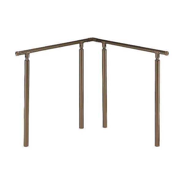 【11/25限定!抽選で最大100%ポイントバック】シロクマ AP-142U-90X90-BRA アプローチ手すり U 900×900 ブロンズ/アンバー AP...