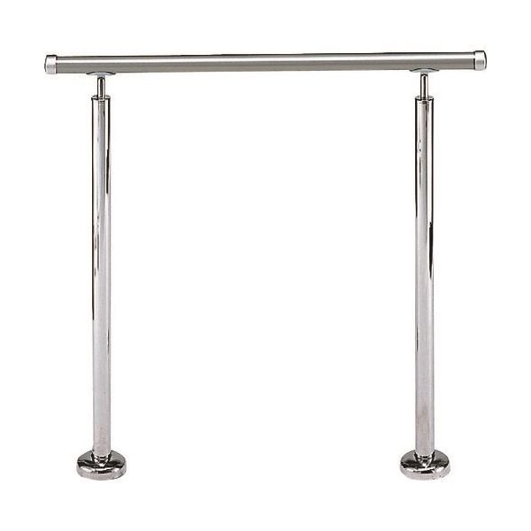 シロクマ AP-150B-90-SKM アプローチ手すり B 900mm シルバー／鏡面 AP150B90SKM