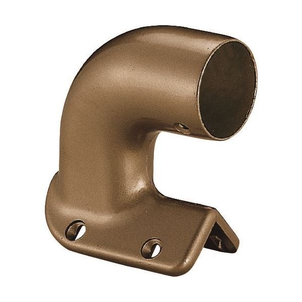 シロクマ BR-137-35-AB 出隅ブラケット止 35φ アンバー BR13735AB