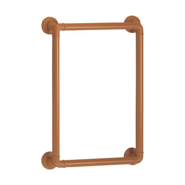 【11/25限定!抽選で最大100%ポイントバック】シロクマ BR-173-BW どこでも手すりO形 ブラウン BR173BW