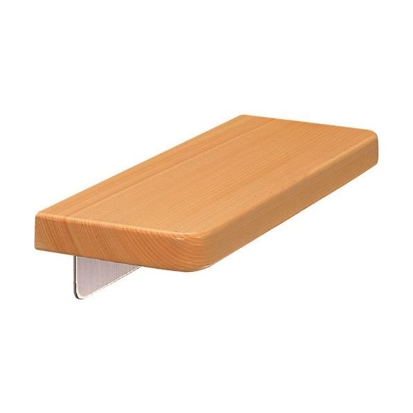 シロクマ BR-204-40-HK 化粧棚手すり 400mm ひのき BR20440HK