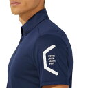 アシックス 4550455477194 2031D728 TEAM HEXAGON POLO RECYCLE ピーコート サイズ：XS