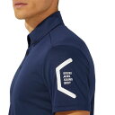 アシックス 4550455477200 2031D728 TEAM HEXAGON POLO RECYCLE ピーコート サイズ:XL(4)