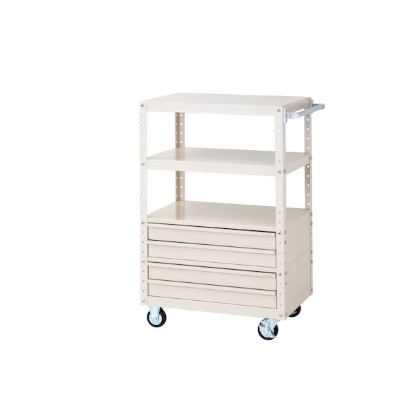 Rakuten - (LINEクーポン有)【個人宅配送不可】【車上渡し】山金工業 W7CUH-BS2-IV 直送 代引不可・他メーカー同梱不可 スペシャルワゴン 移動式 W7CUHBS2IV