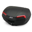デイトナ DAYTONA 35324 GIVI バイク用 リアボックス 46L 未塗装ブラック モノロックケース RIVIERAシリーズ E46N レッドレンズ
