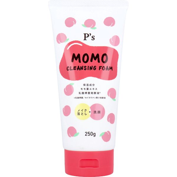 (LINE 쿠폰 있음) 4582400831225 P's 모모 W 클렌징 세안 폼 250g [취소 불가]