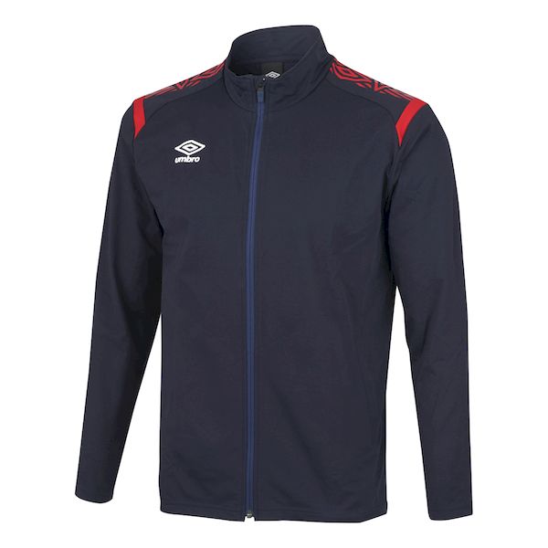 アンブロ umbro 4930699031725 UAS2350J ジュニア ウォームアップジャケット ネイビーxレッド サイズ：120