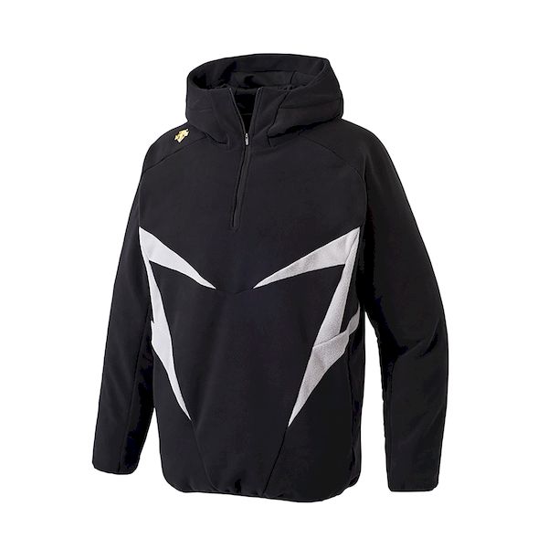 (LINEクーポン有)デサント DESCENTE 4930699165604 DBX-2560C フリースジャケット ブラックXシルバー サイズ：L