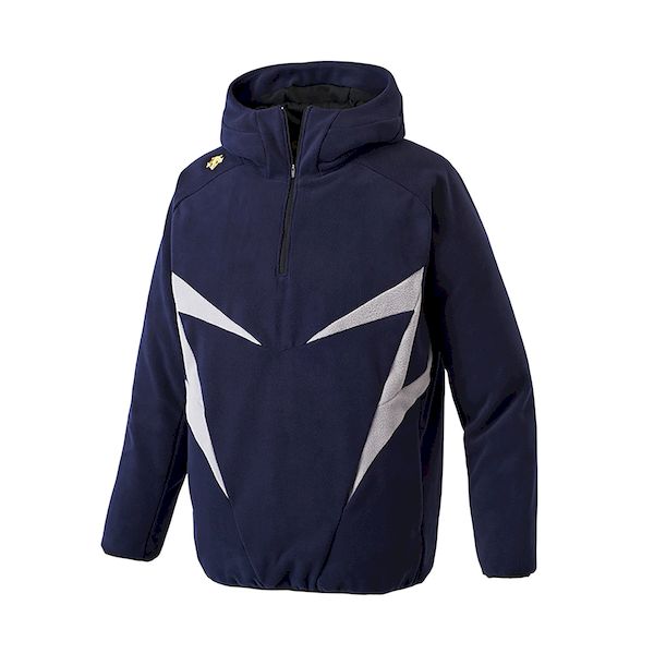 (LINEクーポン有)デサント DESCENTE 4930699165666 DBX−2560C フリースジャケット DネイビーXシルバー サイズ：L
