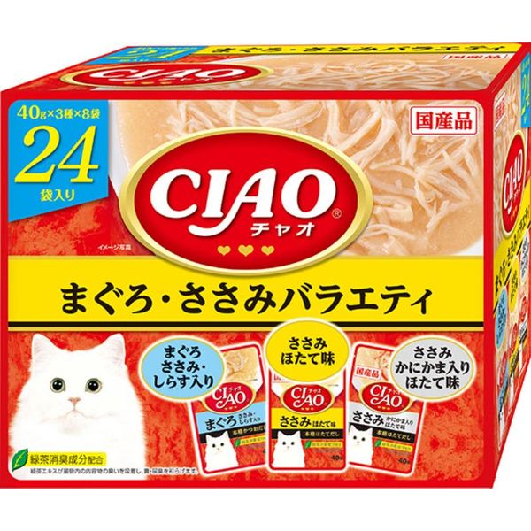 Other Wet Food - いなばペットフード 4901133319457 IC−423 CIAO パウチ まぐろ・ささみバラエティ 40g×24袋