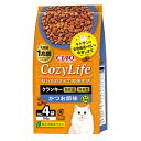 【商品説明】いなばペットフード　4901133680007　P−332 CIAO CozyLife クランキー かつお節味 190g×4袋匂いをおさえて爽快生活！・食物繊維のキトサンがフンのにおいを吸着します。・乳酸菌1兆個(1袋あたり2500億個)。・総合栄養食。・緑茶消臭成分配合で腸管内の内容物の臭いを吸着し、糞・尿臭を和らげます。●商品管理番号：4901133680007●生産地：日本●サイズ：パッケージサイズ：(W)160×(H)310×(D)135(mm)/(重量)850g●素材：＜原材料＞穀類(とうもろこし、小麦粉、パン粉等)、魚介類(フィッシュミール、フィッシュエキス、フィッシュエキスパウダー、かつお節パウダー)、ミートミール、動物性油脂、豆類(脱脂大豆等)、ビール酵母、タンパク加水分解物、酵母細胞壁、殺菌乳酸菌、植物発酵抽出物、ミネラル類(カルシウム、リン、カリウム、鉄、亜鉛、銅、ヨウ素)、キトサン、ビタミン類(A、D、E、K、B1、B2、B6、葉酸、コリン)、pH調整剤、アミノ酸類(メチオニン、タウリン)、緑茶エキス＜保証成分＞たんぱく質30.0％以上、脂質12.0％以上、粗繊維3.0％以下、灰分9.0％以下、水分10.0％以下＜エネルギー＞約350kcal/100g●賞味期限：18ヶ月●メーカー名：いなばペットフード 株式会社類似商品はこちらいなばペットフード 49011336800141,171円いなばペットフード 49011334680491,171円いなばペットフード 49011334680561,171円いなばペットフード 49011337232231,139円いなばペットフード 49011335015792,279円いなばペットフード 4901133341120334円いなばペットフード 4901133341144334円いなばペットフード 4901133341137334円いなばペットフード 4901133338748211円いなばペットフード 4901133651557211円いなばペットフード P-242 CIAO すご471円いなばペットフード 4901133735325666円