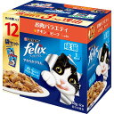 ネスレ 4902201213394 フィリックスパウチ やわらかグリル 成猫 お肉バラエティ 50g×12袋