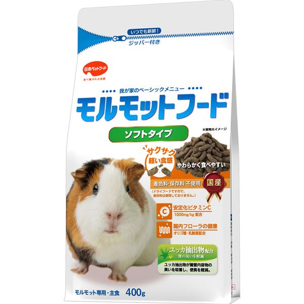 Domestic - 日本ペットフード 4951761531516 モルモットフード ソフトタイプ 400g