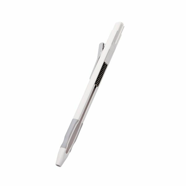 ELECOM エレコム TB-APE2KCWH Apple Pencil 第2世代 ケース ハード カバー ノック式 クリップ 握りやすい ラバーグリップ付 ホワイト TBAPE2KCWH