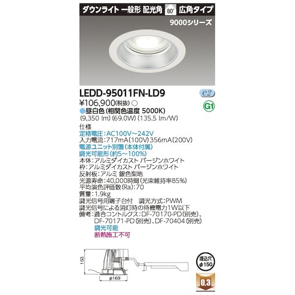 ǥ饤ƥå TOSHIBA LEDD-95011FN-LD9 LEDη饤 LEDD95011FNLD9