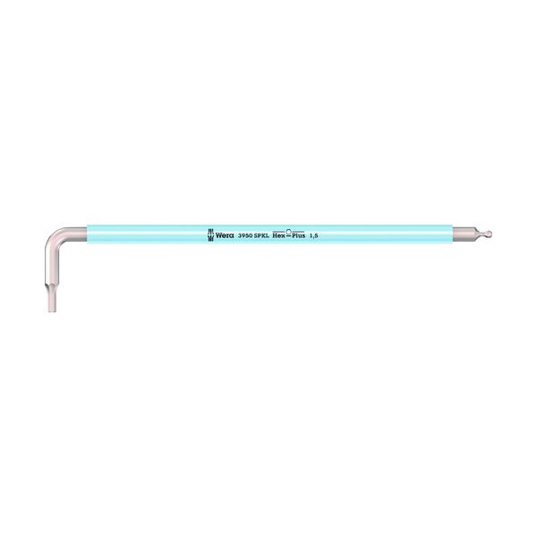 Wera 022660 3950 SPKL Hex−Plus ステンレス六角レンチ 1．5 iceblue