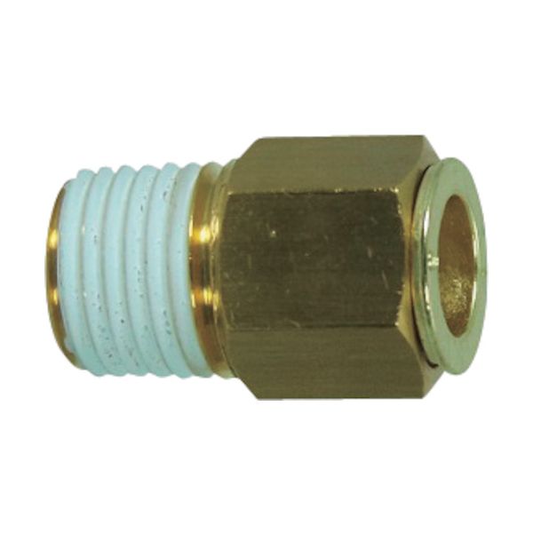 チヨダ 12-04M-V 冷却水配管用タッチコネクターフジVタイプメイルコネクター 金属 12mm・R1／2 1204MV