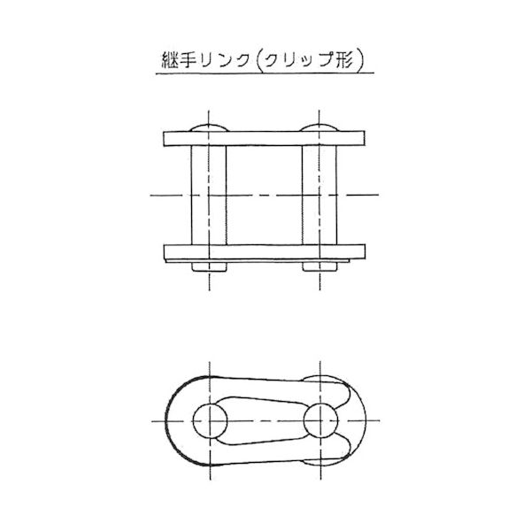 江沼チェーン EK40D SPJ EK40Dクリップタイプジョイントリンク EK40DSPJ