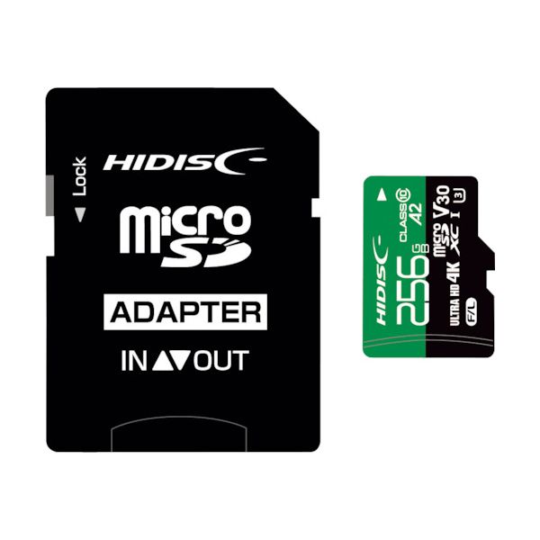 ハイディスク HDMCSDX256GA2V30PRO 超高速R170シリーズmicroSDXCカード 256GB