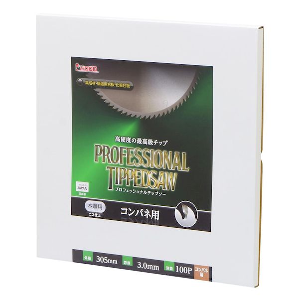 (LINEクーポン有)高儀 TAKAGI 1385008 EARTH MAN 木工用チップソー 305×100P