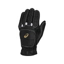 アシックス 4550456395831 GOLDSTAGE RUNNING GLOVE ブラックXホワイト サイズ：M