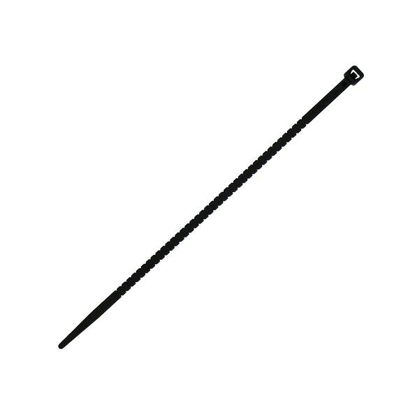 (LINEクーポン有)ナック 18UV NAC ねじっ手バンド 黒 4．6mm×200mm 50入